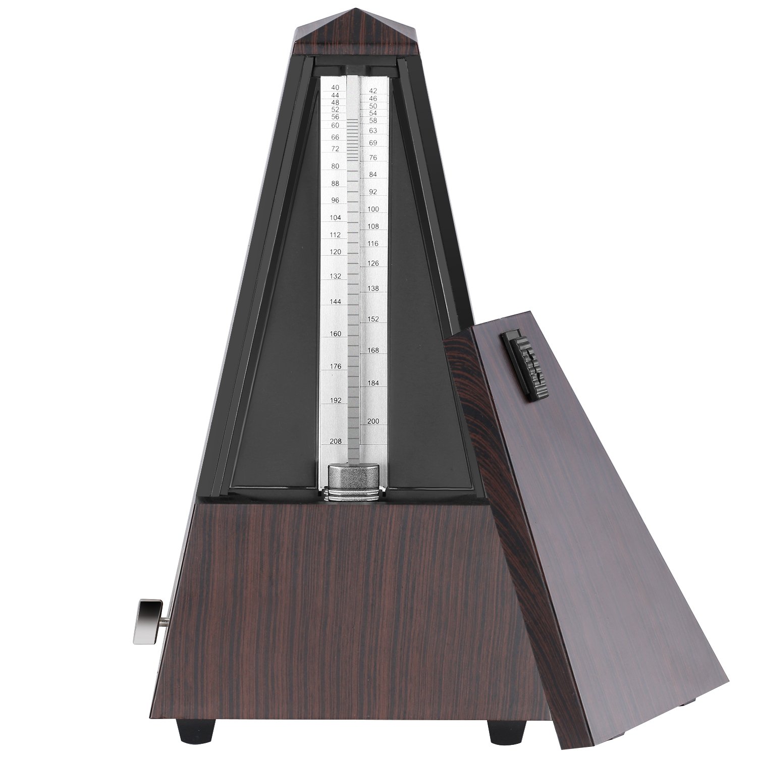 Métronome Mécanique En Bois De Teck Antique | Pour Piano Guitare Violon - 40 à 208 BPM