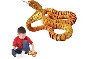 3D Printed Animal Snake,Stress Toys Snake Toys | Desk Decor Stress Relief Toy, Articulated 3D Printed , Collectible Figurines