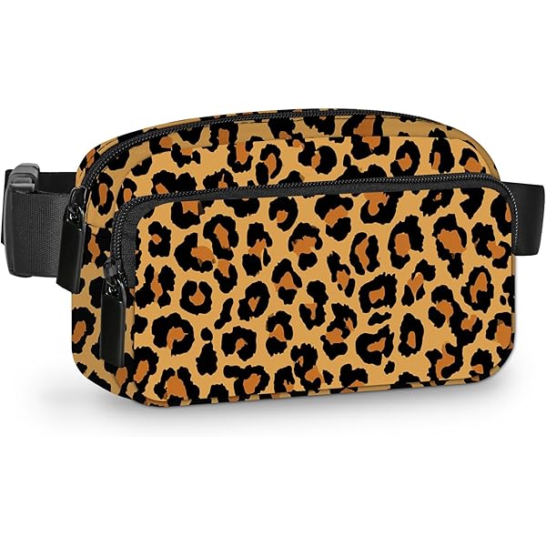 Amazon.com: Aisa us Leopard Print Nylon Fanny Pack Zebra Waist
