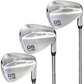 GoSports Tour Pro Golf Wedge Set &ndash; Mens Right Handed 52 Gap Wedge, 56 Sand Wedge and 60 Lob Wedge in Satin or Black Finish