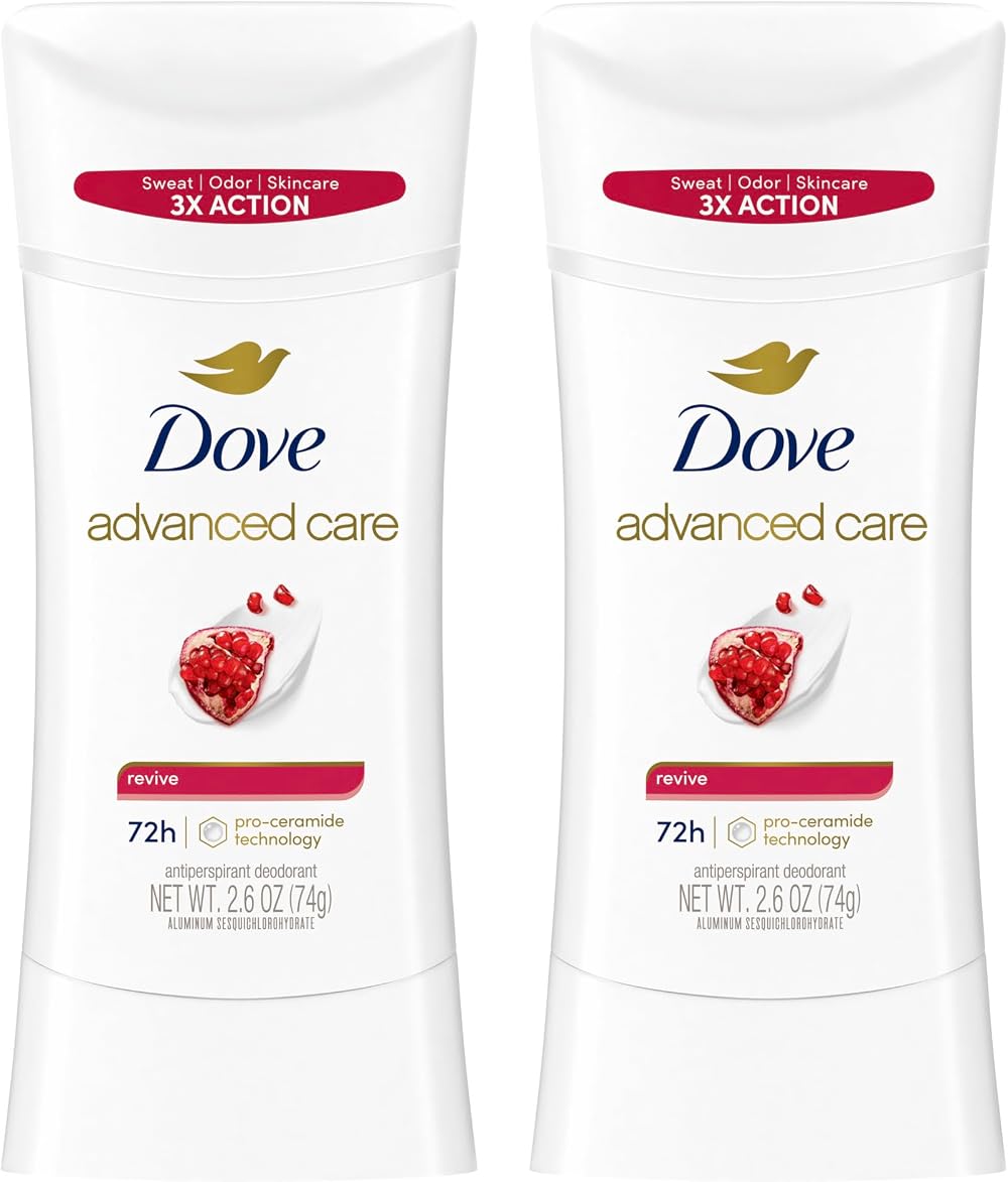 Dove Advanced Care Revive Antiperspirant Deodorant Stick 2.6 Oz Twin Pack