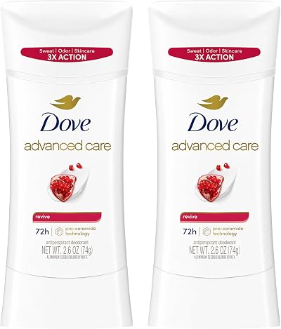 Dove Advanced Care Revive Antiperspirant Deodorant Stick 2.6 Oz Twin Pack