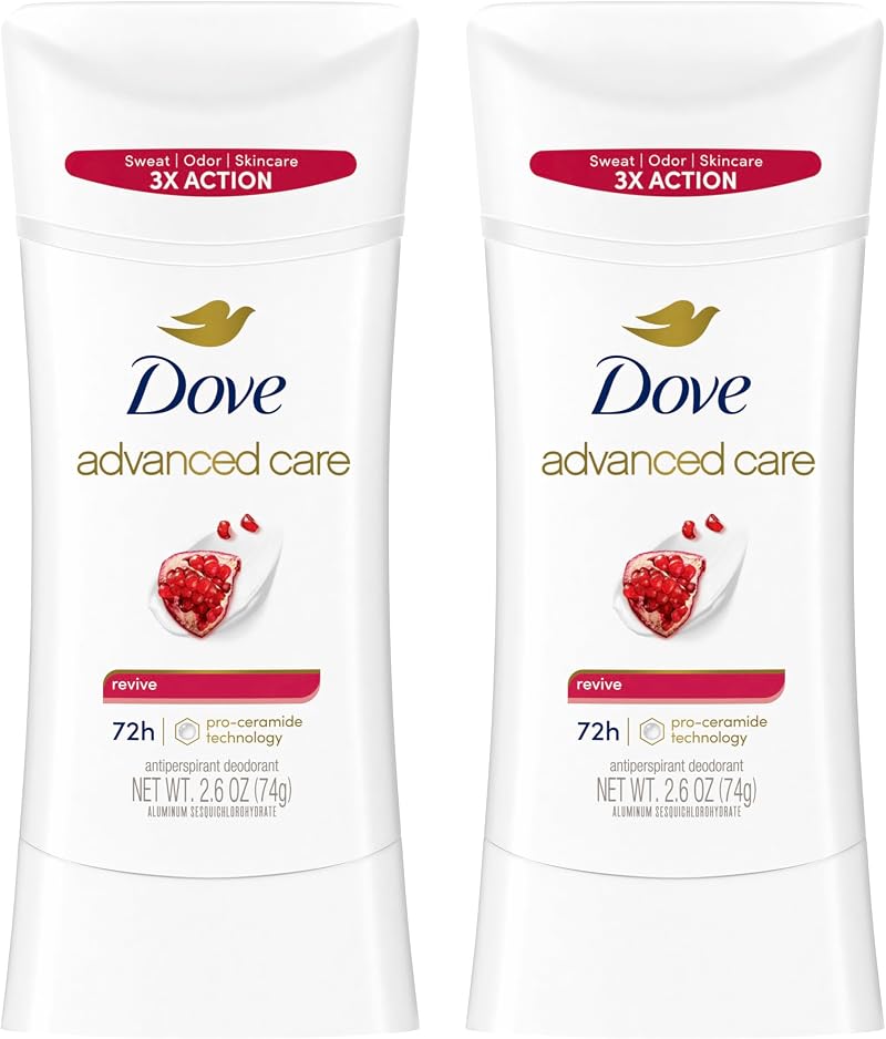 Dove Advanced Care Revive Antiperspirant Deodorant Stick 2.6 Oz Twin Pack