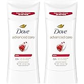 Dove Advanced Care Antiperspirant Deodorant for Women Twin Pack Revive 72 hour sweat and odor protection 2.6 oz (Packaging May Vary)