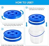 PATIKIL 6x 5 Gallon Bucket Lids Seal Leak Proof Screw On Black PP Plastic view 6