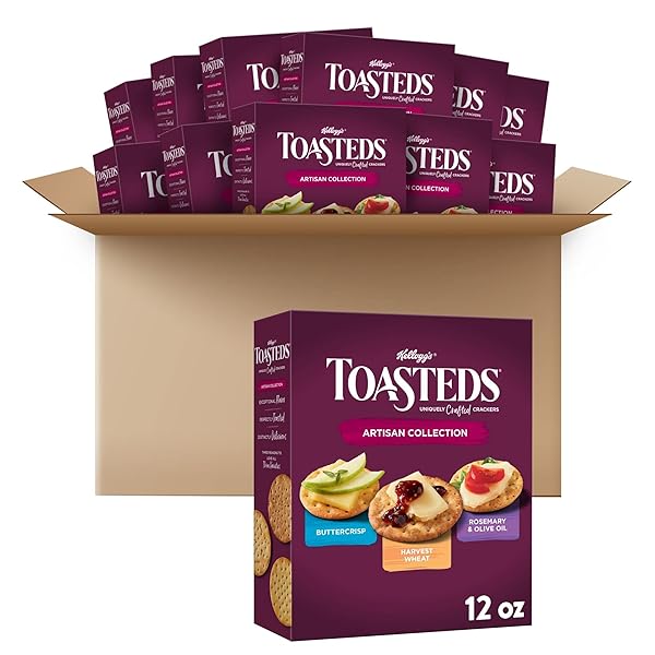 TOASTEDS CRACKERS, READY TO DIP SNACKS, PARTY SNACKS,