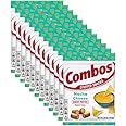 COMBOS Stuffed Snacks Nacho Cheese Baked Pretzel Snacks, 6.3 oz Bags (Pack of 12)