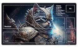 EDGFRTOIO Playmat with Zones for MTG Card Game