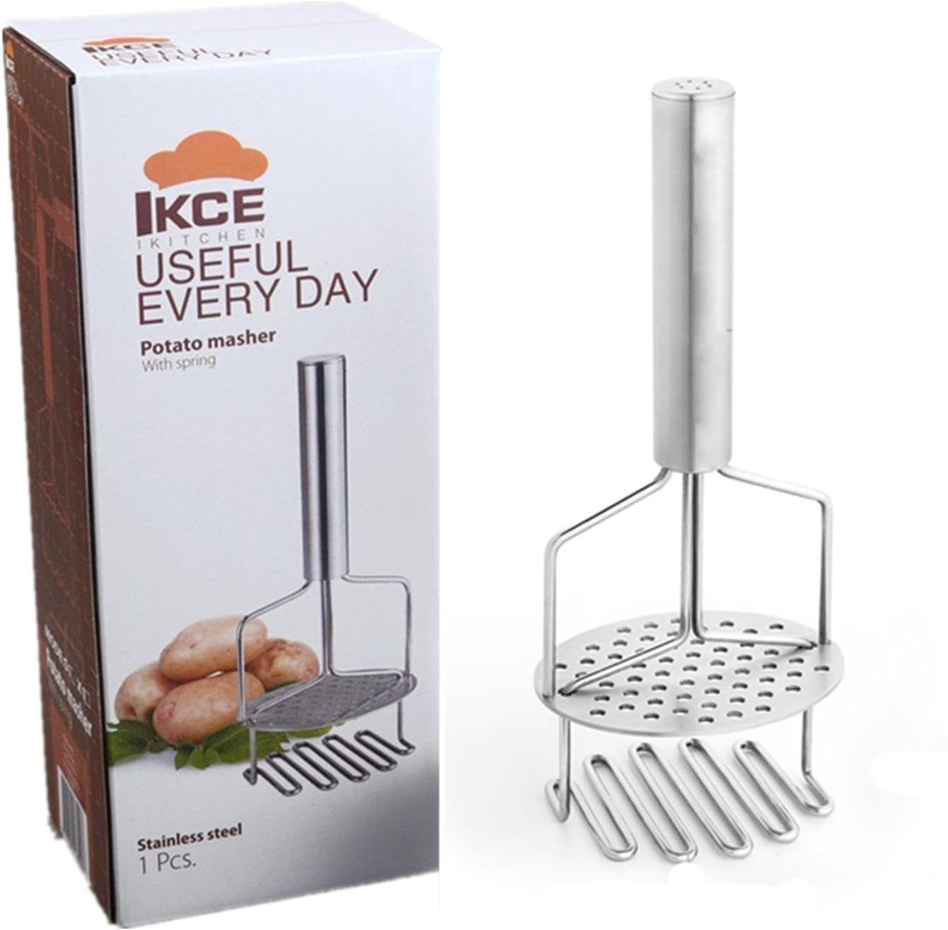 Potato Masher Stainless Steel Potatoes Food Masher