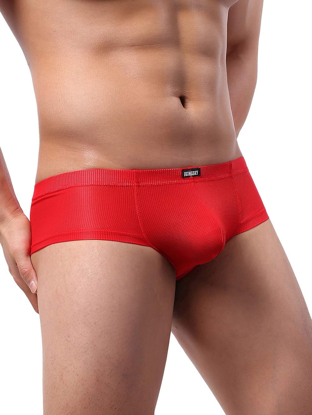 iKingsky Men's Cheeky Thong Underwear Mini Cheek Boxer Briefs Sexy Brazilian Back Mens Underpanties at  Men’s Clothing store