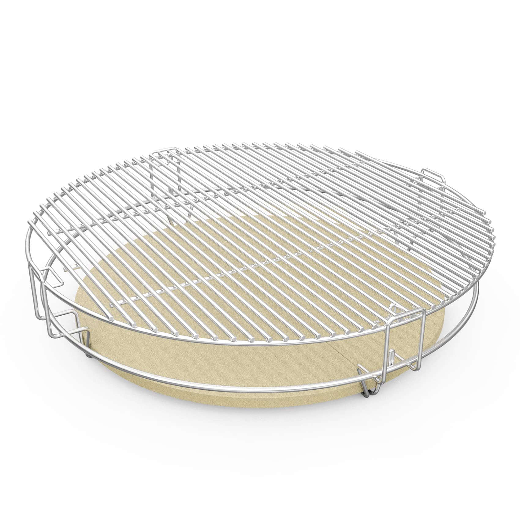 Photo 1 of onlyfire BBQ Cooking Grate System Flexible Cooking Rack with Heat Deflector, Fits for Kamado Joe Big Joe 24-inch Charcoal Grills