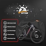 Zettum Bike Cover 1 Bike Heavy Duty 600D PU Waterproof Outdoor view 3