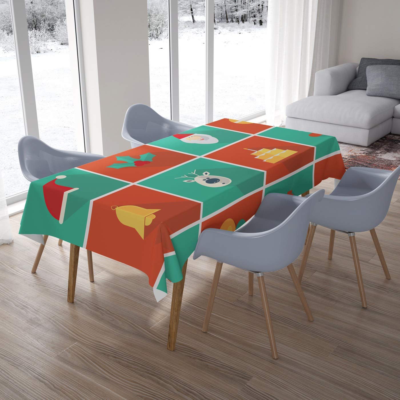 Bonamaison Kitchen Decoration, Tablecloth, 140cm x 200cm - Designed and Manufactured in Turkey