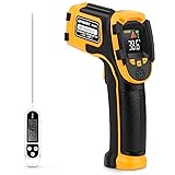 Infrared Thermometer Non-Contact Digital Laser Temperature Gun with Color Displa