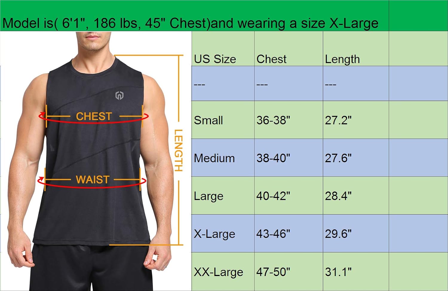 Neleus Men's 3 Pack Workout Tank Top Sleeveless Gym Shirt: Clothing
