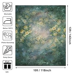 Avezano Abstract Flowers Painting Backdrop