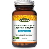 FloraHealth Immediate Support Digestive Enzymes, Lactase, 90 Veg Caps | Supports Lactose Digestion, Bloating, Heartburn &amp; Gas, Contains 7 Enzymes, Gluten-Free