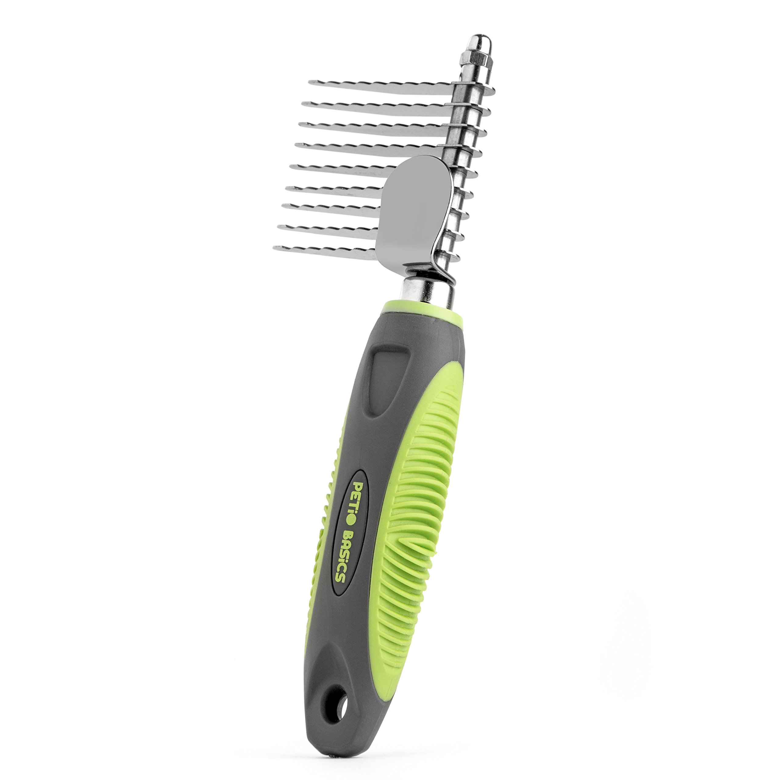 Petio Basics - Dematting Comb, Pet Grooming, Has Long, Sharp, Rounded-End Teeth to Gently, Cut Out Tangles - and Knots, from All Breeds, and Hair Types.