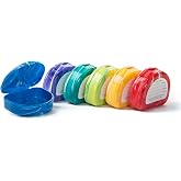 Blasting Health Designer Marble Retainer Case Stylish Dental Storage for Retainers, Aligners &amp; Mouth Guards (1 Single Case, Assorted Colors, Includes Label)