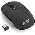 Acer Wireless Mouse, 2.4G Slim Portable Computer Mouse with USB Receiver, 1600/1200/800 Adjustable DPI Cordless Mouse with 4 