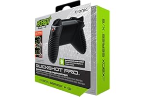 Bionik Quickshot Pro For Xbox Series X/S: Custom Grip and Dual Trigger locks for Faster Shots and Improved Gameplay