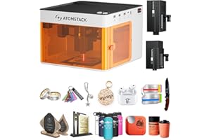 ATOMSTACK P1 Dual Laser Engraver, 5W Diode, 1.2W Infrared Laser Cutter, Enclosed Laser Engraving Machine, Beginners, Hobbyist