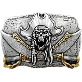 Western Pirate Octopus Skull Dragon Vampire Rider Leaf Eagle Guitar Belt Buckle Fits 1-1/2