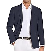 COOFANDY Men's Casual Blazer Lightweight Slim Fit Suit Jacket Two Button Cotton Sport Coats
