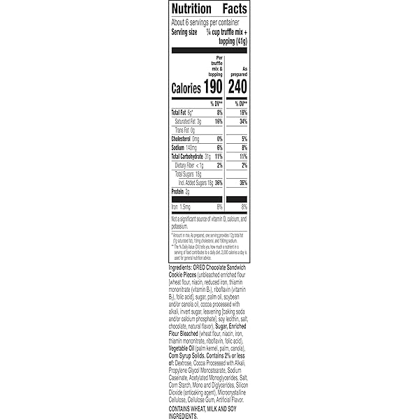 BETTY EXCLUSIVES OREO TRUFFLES MIX, MADE WITH REAL OREO COOKIE PIECES, 8.6 OZ