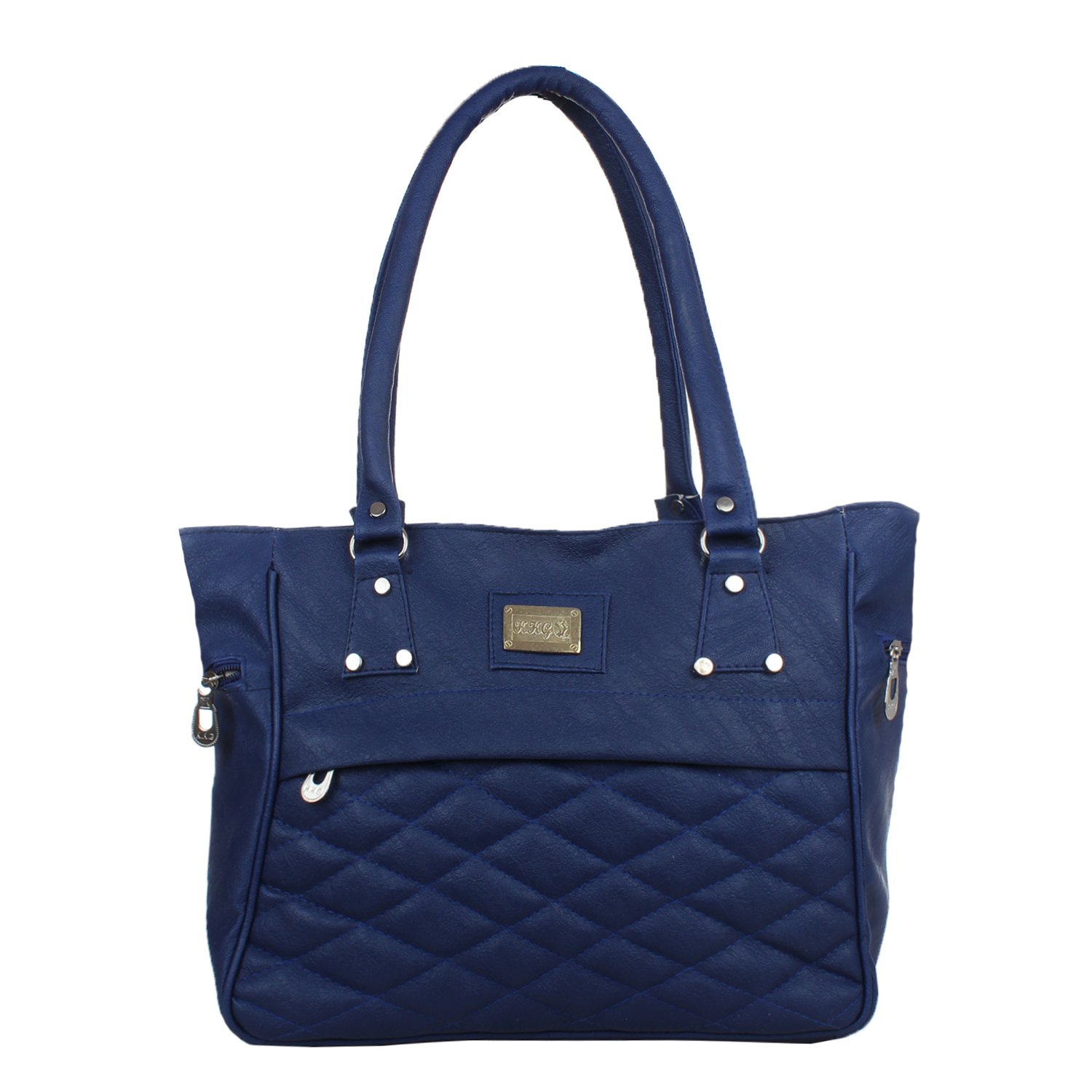 element cart pu material blue color hand bag for women/girls