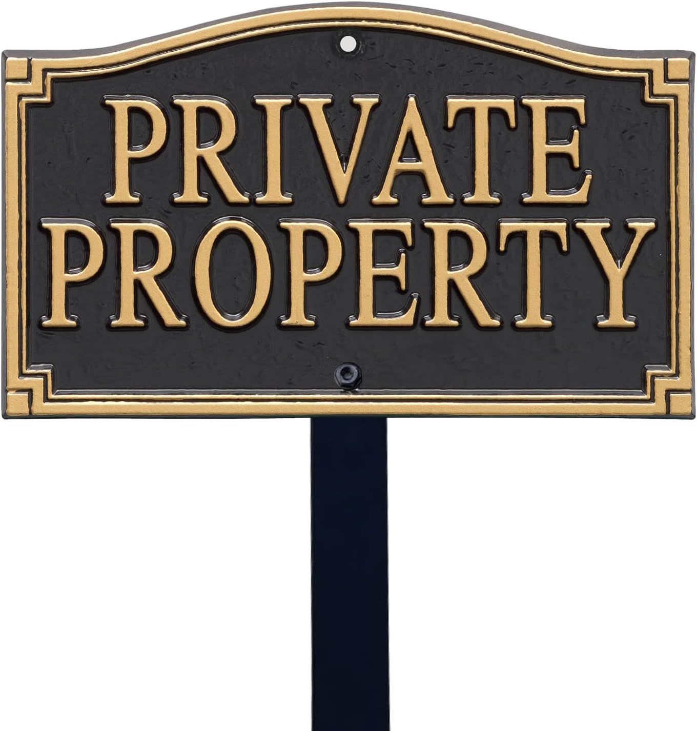 Plaques & Wall Art - SmartSign “Private Property” GardenBoss Statement Plaque | 5.75