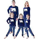 Dolphin&Fish Family Christmas Pajamas Matching Sets Family Holiday Pajamas.