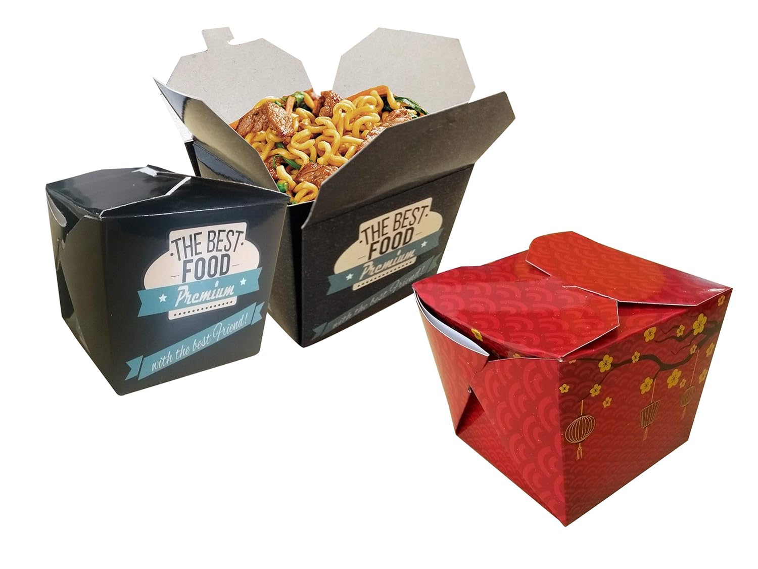 Microwavable Chinese Food Take Out Box Small Size 12oz