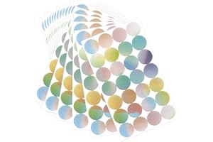 ZYWJUGE Fashion Self-Adhesive Loose-Leaf Paper Hole Reinforcement Stickers Labels, Round, Gradient Color Design, 1008 Pieces