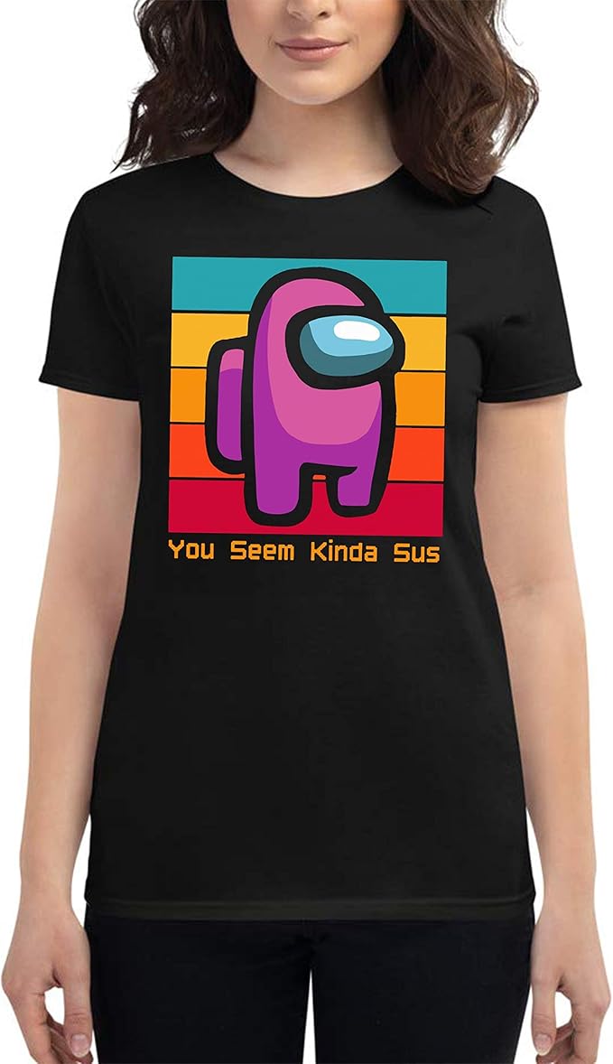 You Seem Kinda Sus Pink Among Us TShirt Gift for Men Women