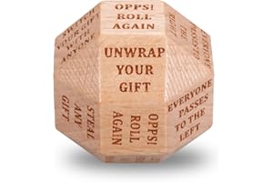 Santa Swap Gift Exchange Game Dice Funny White Elephant Secret Santa Gifts Swap Dice for Adults Women Men Exchange Gifts Fami