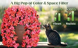 Siyaluens 2Pcs UV Resistant Artificial Flowers for