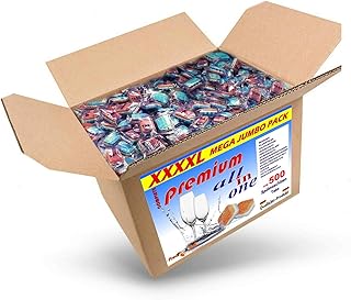 10kg (ca.500 Stück) ALL in ONE Premium Spülmaschinentabs Phosphatfrei in normaler Folie, Qualitätsware für jede Spülmaschine geeignet.