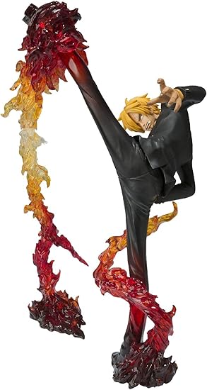 Amazon フィギュアーツzero サンジ Battle Ver 悪魔風脚 画竜点睛ショット ディアブルジャンブ フランバージュショット フィギュア ドール 通販