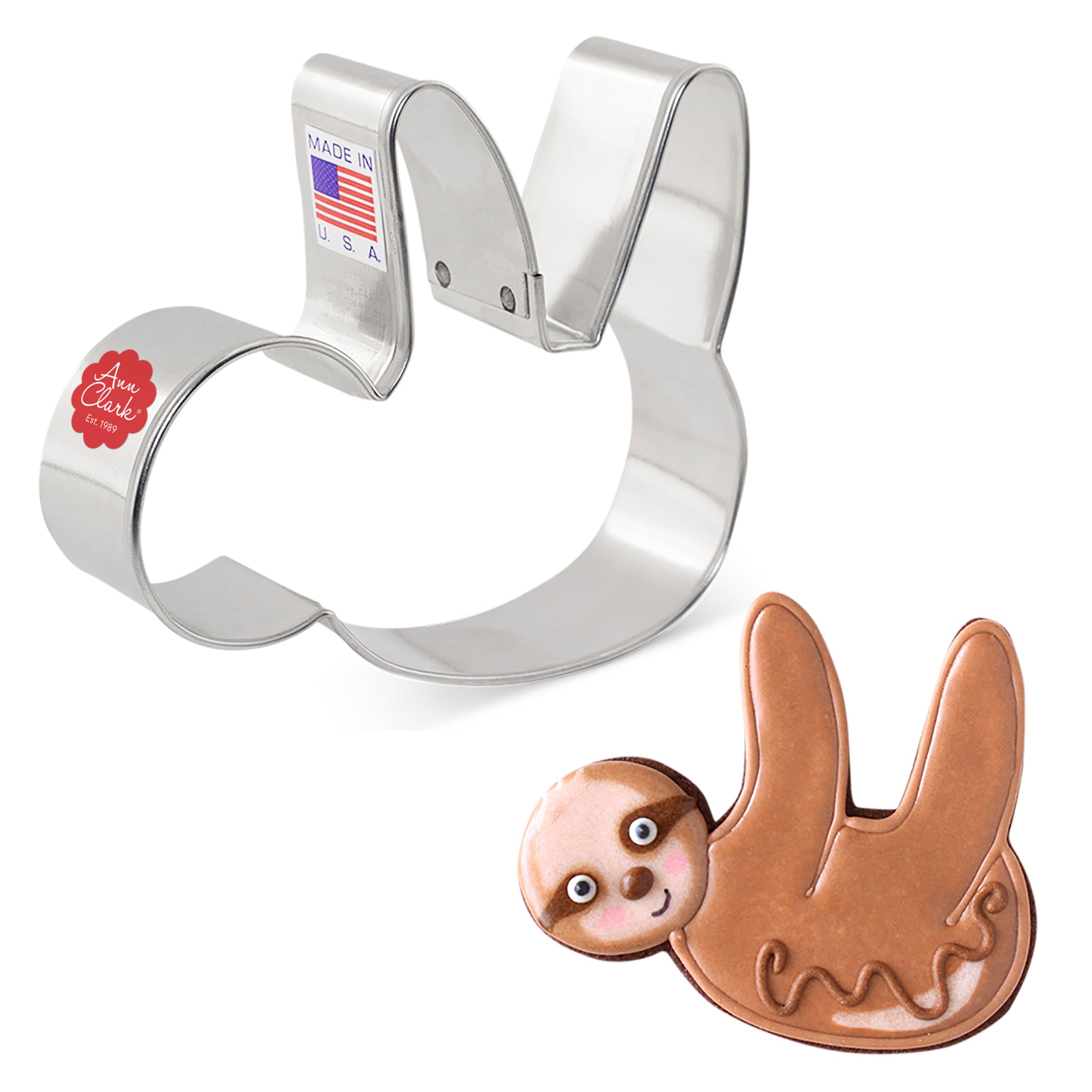 Ann Clark Cookie Cutters Sloth Cookie Cutter, 9.5 cm