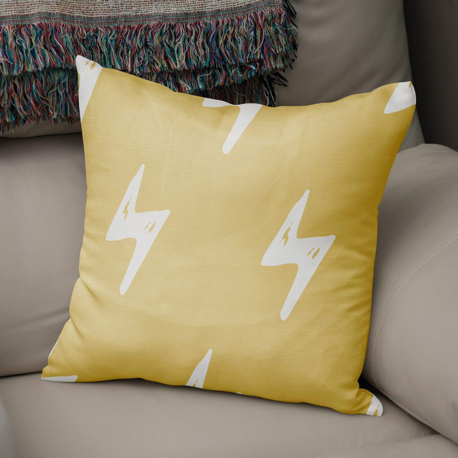 Bonamaison Decorative Cushion Cover Random Pattern, Throw Pillow Covers, Home Decorative Pillowcases for Livingroom, Sofa, Bedroom, Size:50x50 Cm - Designed and Manufactured in Turkey