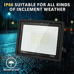 ZHPINGMX 100W LED Flood Light Outdoor, 10000LM