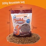 Chubby Mealworms 500g Dried High Protein Wild Bird Food Reptile Gecko Snack view 4