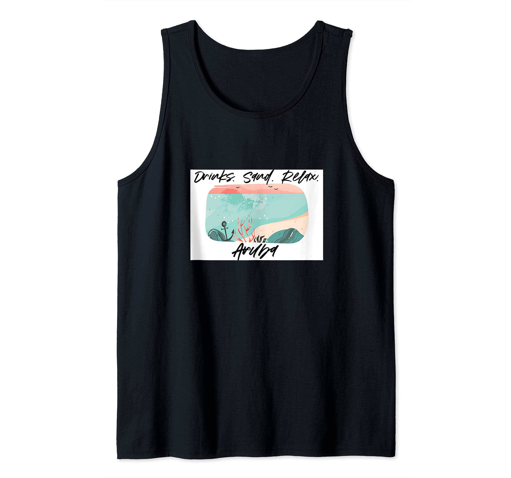 Drinks Sand Relax Aruba Tank Top