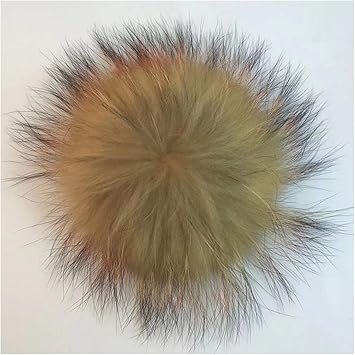 Amazon Com Diy 10cm Faux Fox Fur Pom Poms Frost White Hair Tip