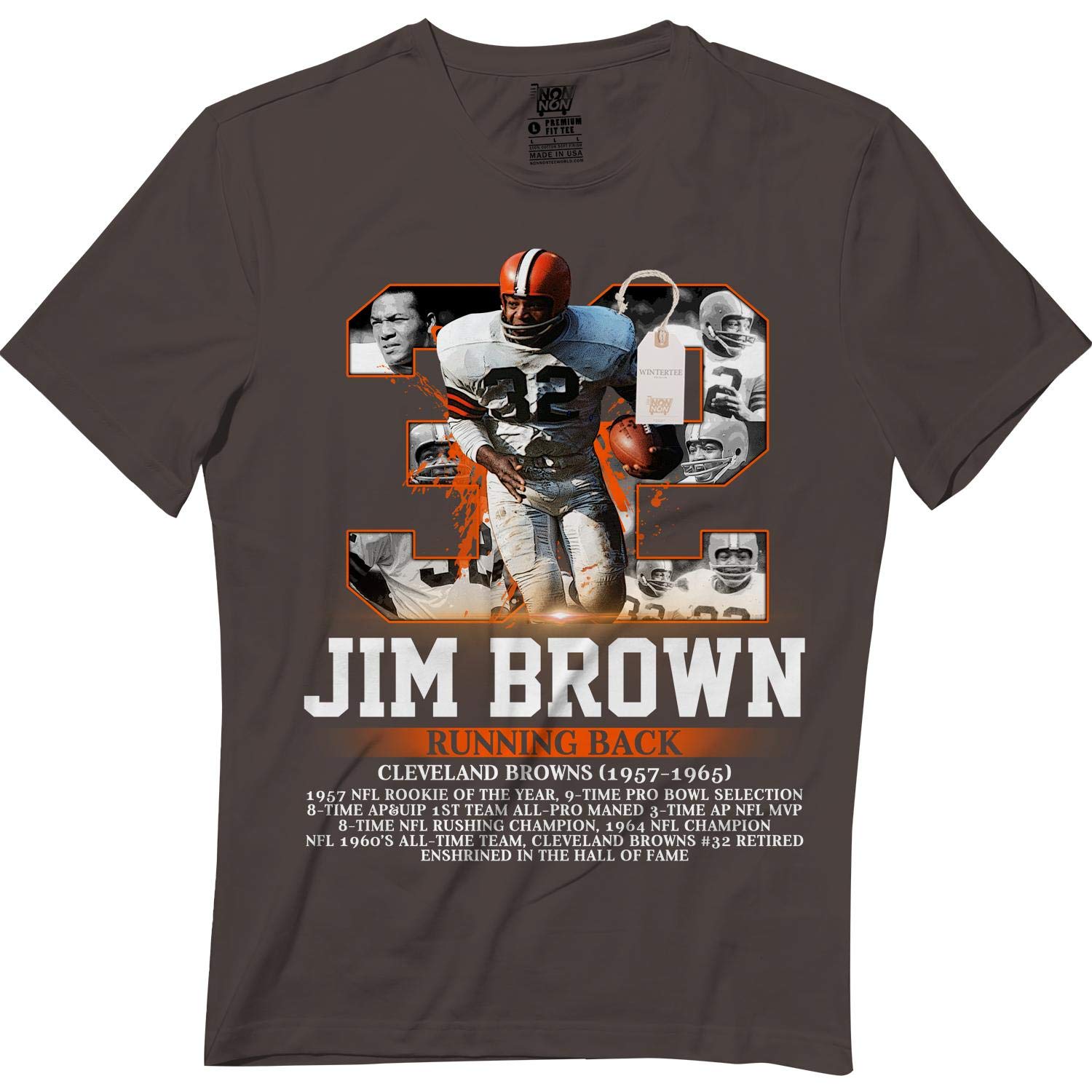  Cleveland Jim 32 Football Running Back Rb Legend Td9 T Shirt