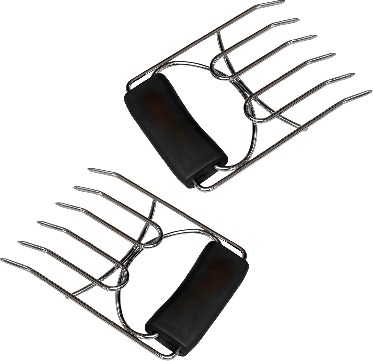 For Grip Rubber With Claws Shredding Meat Each On Prongs 6 Exultimate By Claws Shredder Meat Steel Stainless Shredding Free Bpa Brisket Chicken Turkey Pork Serving Lifting Handling Pulling