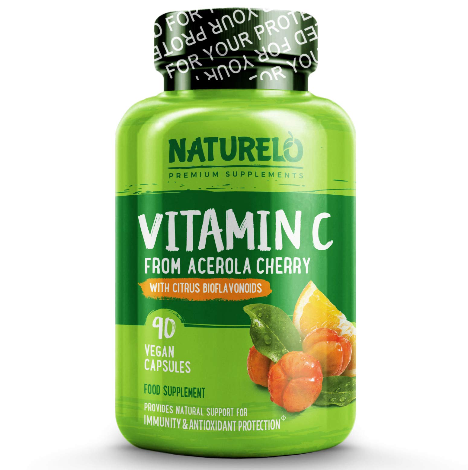 NATURELO Vitamin C with Organic Acerola Cherry and Natural Citrus