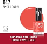 Rimmel Super Gel 047 Spiced Coral Nail Polish 12ml Gel-Like Finish view 4