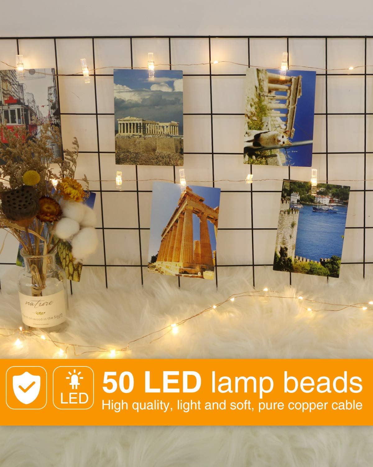 Kolpop 50LED Photo Clip String Lights - Image 3